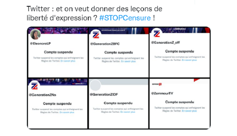 Une nouvelle censure scandaleuse vient de s’abattre sur Éric Zemmour et ses soutiens !