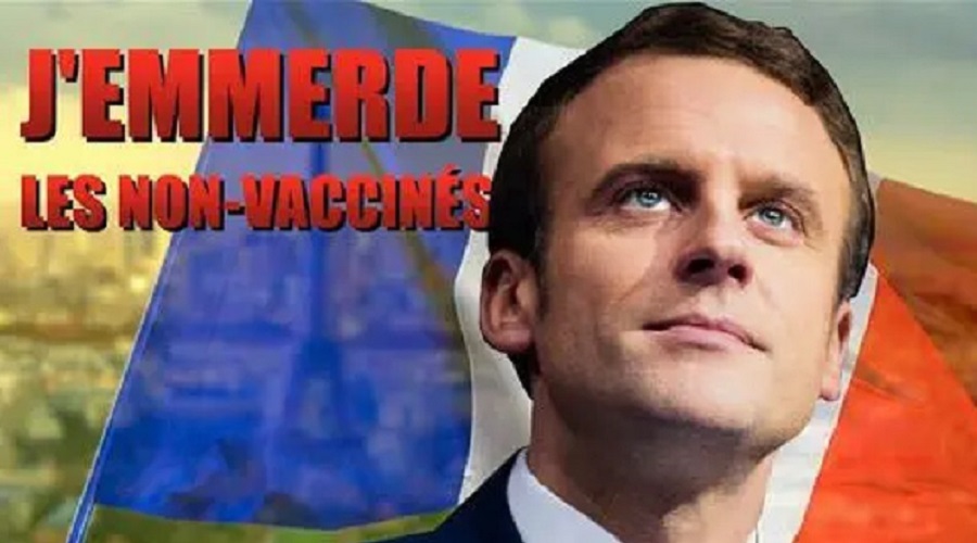 Qu’est-ce que je suis content de ne pas être vacciné, mon cher Macron…